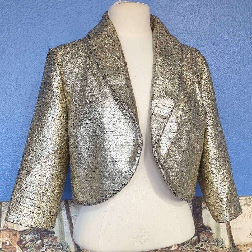 Gold Metallic Women's Jacket